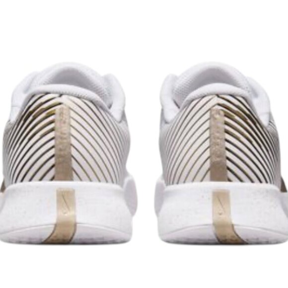 Nike Zoom Vapor Pro 2 HC Wimbledon Mens Tennis Shoes White/Gold HF3632 100 NEW - Picture 4 of 6